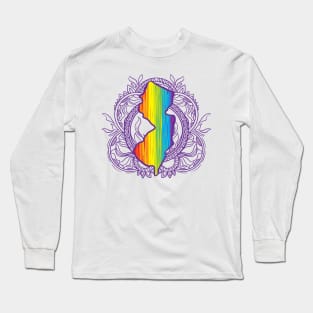 New Jersey Mandala Pride Long Sleeve T-Shirt